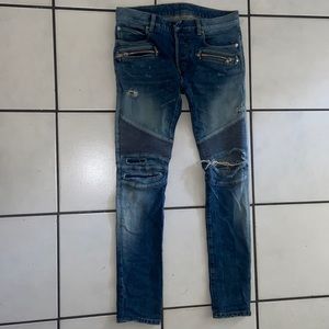 Balmain Jeans SLIM FIT BIKER SZ 30 (100% AUTHENTIC)